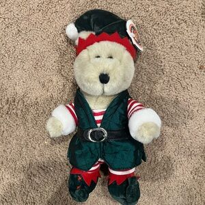 Starbucks Bearista Holiday Elf Bear Plush - Green and Red 2001